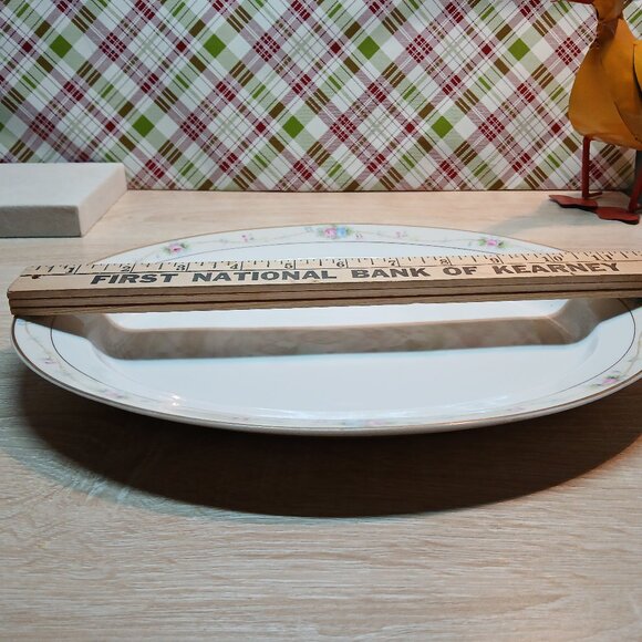 Vintage Anitque Noritake Marguerite Hand Painted Nippon Ceramic Oval Platter 11" - Picture 4 of 17